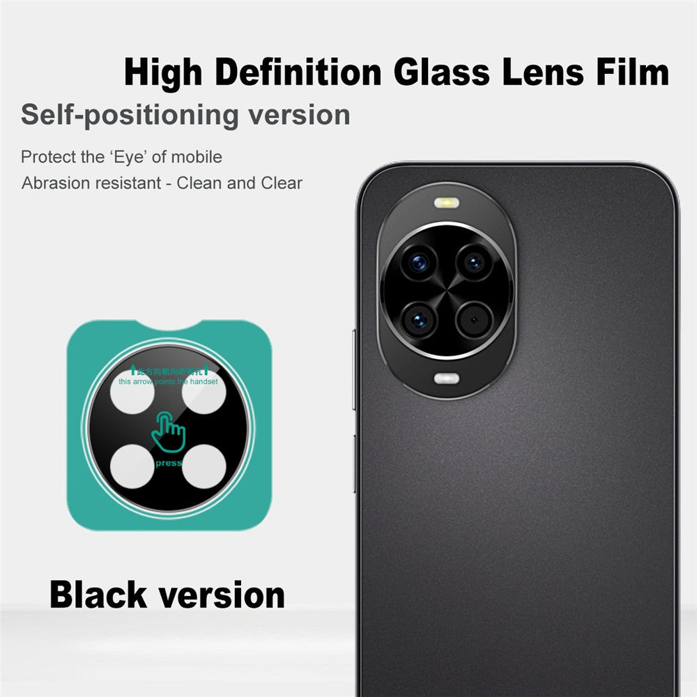 IMAK For Huawei nova 14 5G Tempered Glass Camera Lens Protector with Self Positioning Frame (Black Version)