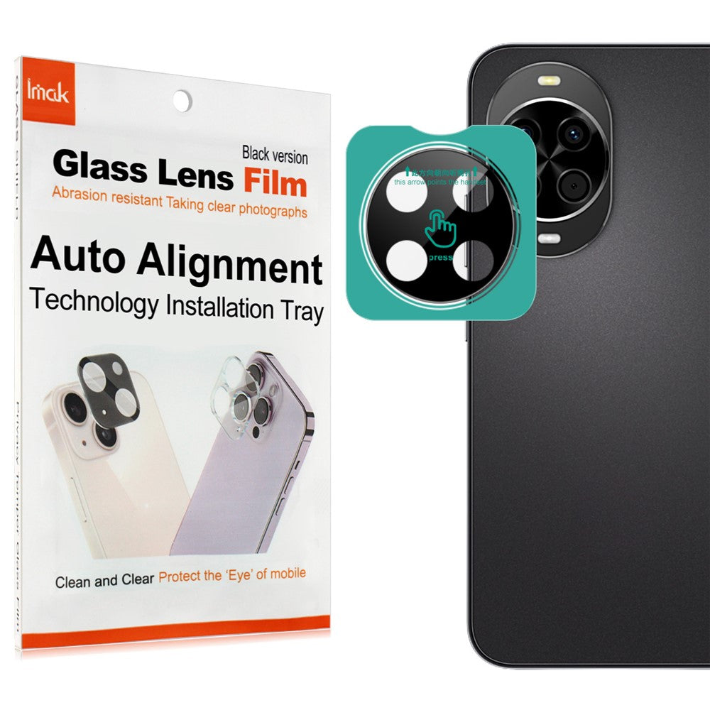 IMAK For Huawei nova 14 5G Tempered Glass Camera Lens Protector with Self Positioning Frame (Black Version)