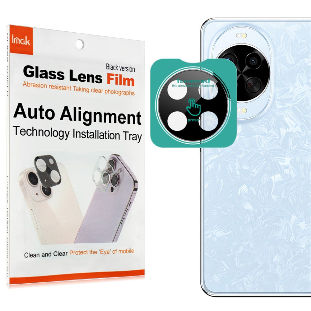IMAK För Huawei Nova 14 Pro 5G Härdat Glas Kameralinsskydd med Självpositionerande Ram (Svart Version)