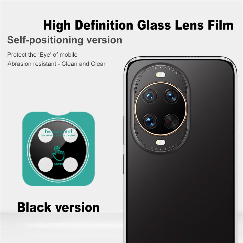 IMAK For Huawei nova 14 Ultra 5G Tempered Glass Camera Lens Protector with Self Positioning Frame (Black Version)