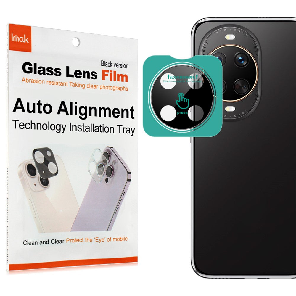 IMAK For Huawei nova 14 Ultra 5G Tempered Glass Camera Lens Protector with Self Positioning Frame (Black Version)