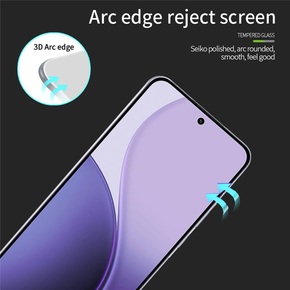 PINWUYO For Oppo Reno14 Pro 5G Tempered Glass Film  Explosion-proof 9H 3D Full Screen Protector