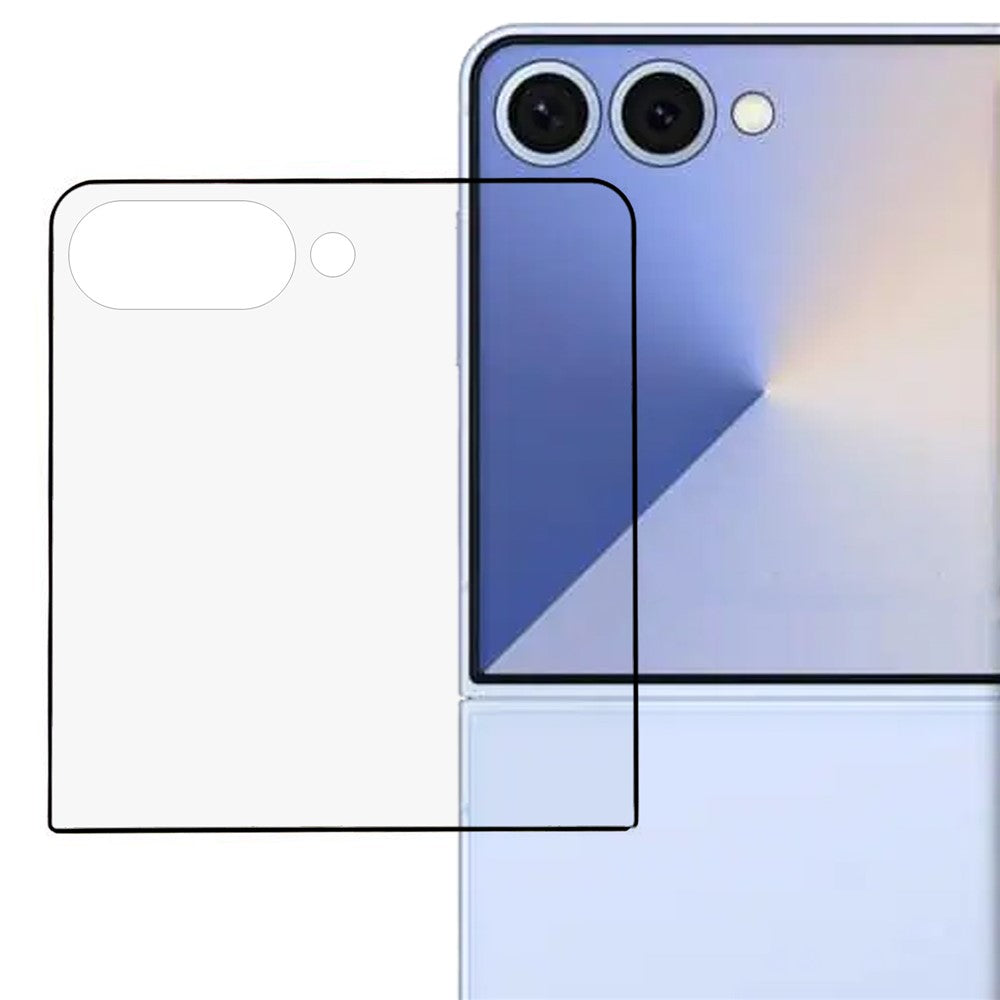 For Samsung Galaxy Z Flip7 5G Screen Protector Silk Printing Full Glue Clear High Aluminium-Silicon Glass Film (Outer Screen)