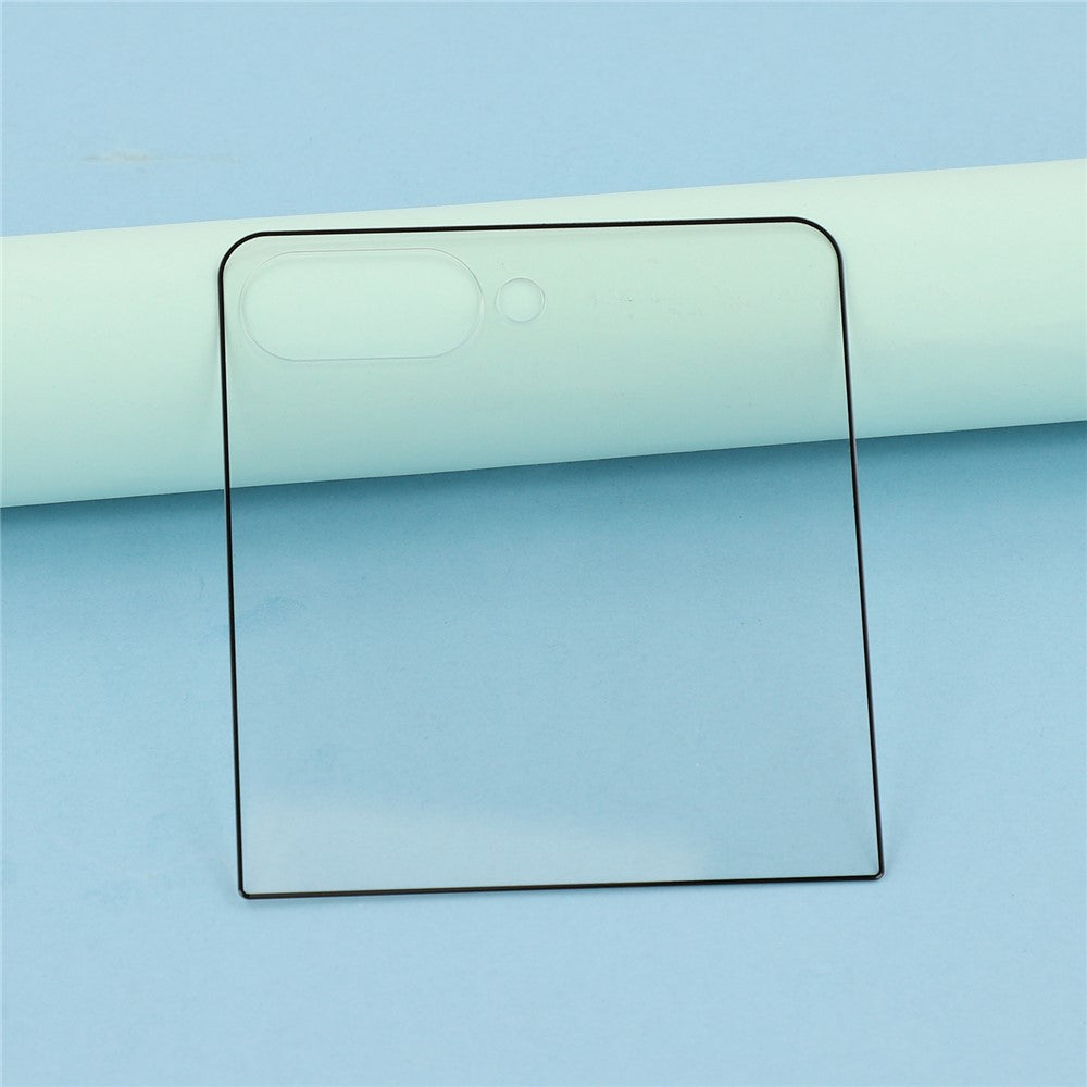 For Samsung Galaxy Z Flip7 5G Screen Protector Silk Printing Full Glue Clear High Aluminium-Silicon Glass Film (Outer Screen)