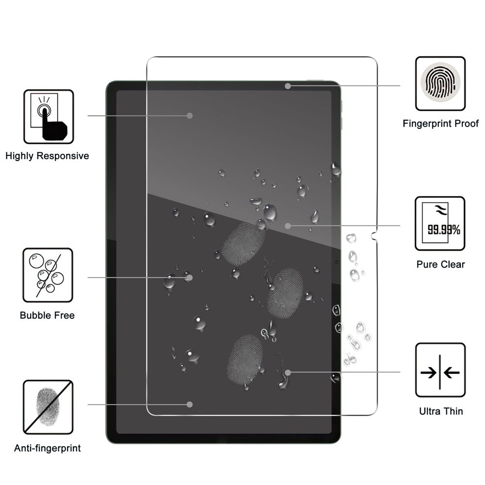 For Lenovo Idea Tab Pro Screen Protector Anti-Shatter Arc Edge Tempered Glass Film