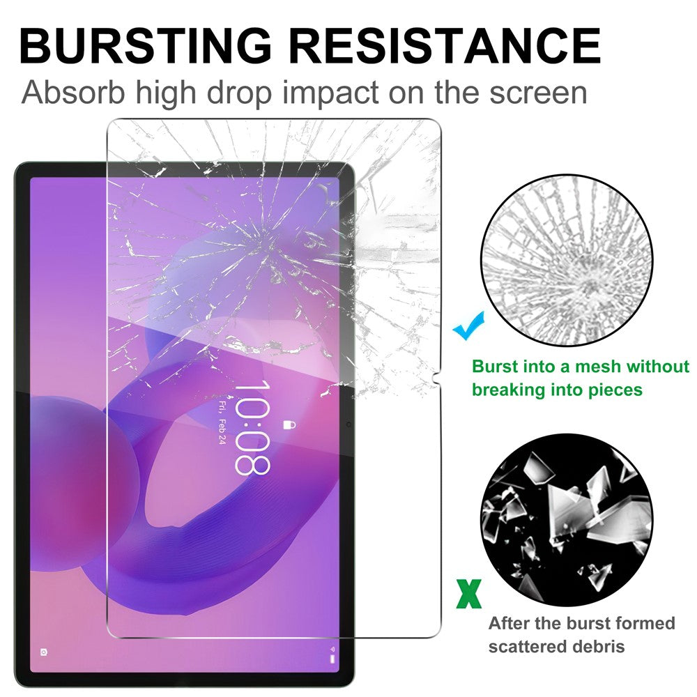 For Lenovo Idea Tab Pro Screen Protector Anti-Shatter Arc Edge Tempered Glass Film