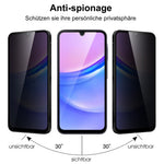 Samsung Galaxy A18 5G / A18 4G / A17 5G / A17 4G / A26 5G Härdat Glas Skärmskydd 2.5D Arc Edge Anti-Spionfilm