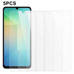 5 stk. til Samsung Galaxy A08 5G / A08 4G / A07 5G / A07 4G / A06 5G / A06 4G Skærmbeskytter 0,3 mm 2.5D Hærdet Glas Klar Film