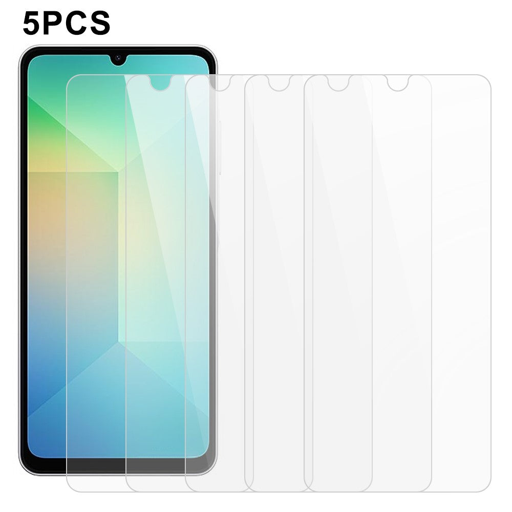 5 stk. til Samsung Galaxy A08 5G / A08 4G / A07 5G / A07 4G / A06 5G / A06 4G Skærmbeskytter 0,3 mm 2.5D Hærdet Glas Klar Film