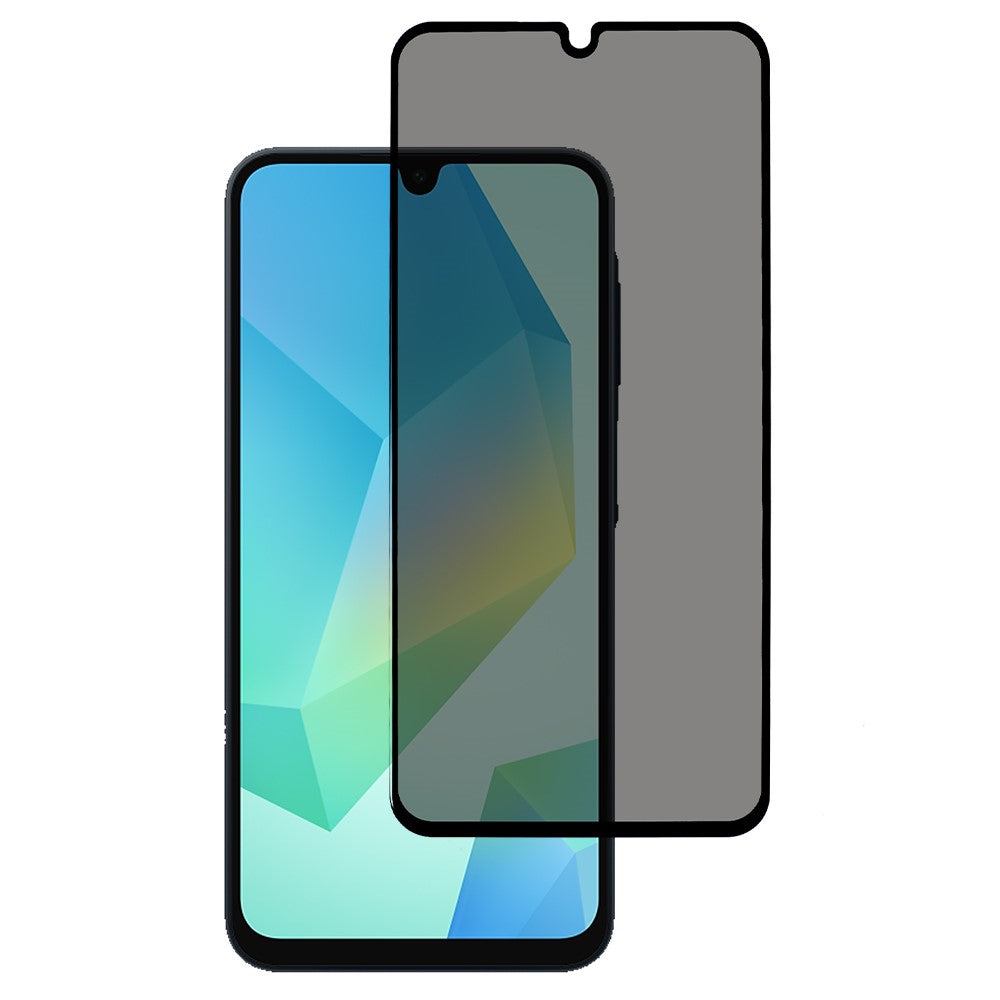 Samsung Galaxy A18 5G / A18 4G / A17 5G / A17 4G / A26 5G anti-spion hærdet glas, fulddækkende skærmbeskyttelse med silketryk