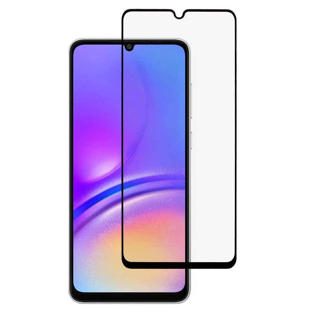 Samsung Galaxy A08 5G / A08 4G / A07 5G / A07 4G / A06 5G / A06 4G-skærmbeskytter med silketr tryk, fuld klæbeflade og hærdet glasfilm