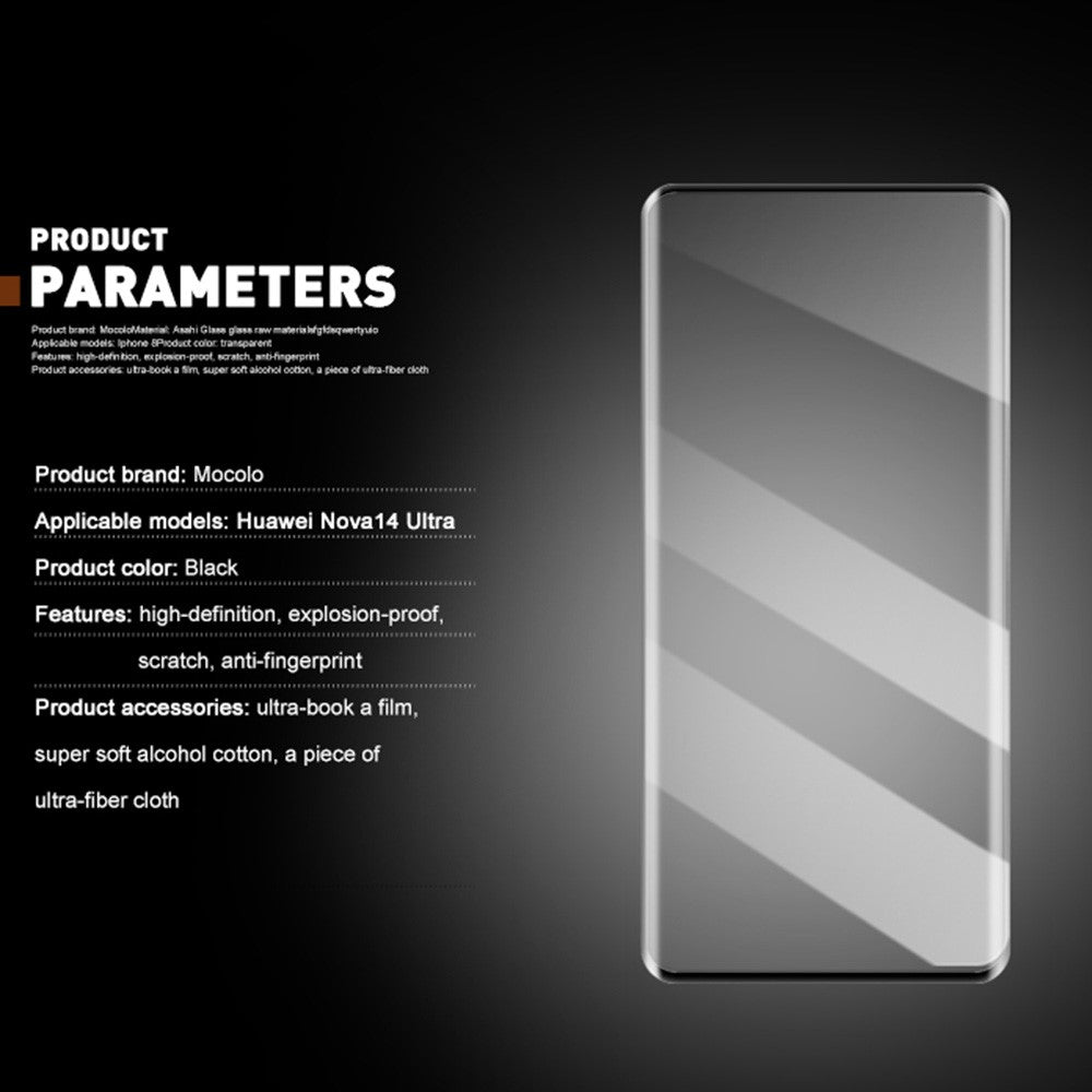 MOCOLO För Huawei Nova 14 Ultra 5G Skärmskydd 3D Böjd Härdat Glas Film