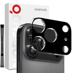 NORTHJO For iPhone 17 Pro Max Camera Lens Protector Black Silk Printing 3D Clear Tempered Glass Lens Film