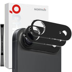 NORTHJO 2Pcs For iPhone Air Camera Lens Protector Black Silk Printing 3D Clear Tempered Glass Lens Film