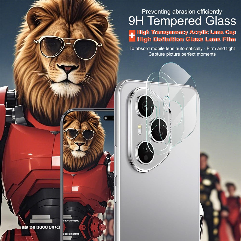 IMAK For Honor 400 Pro 5G (Global) Beskyttelsesglas til kameralinse + Akryl Linsehætte