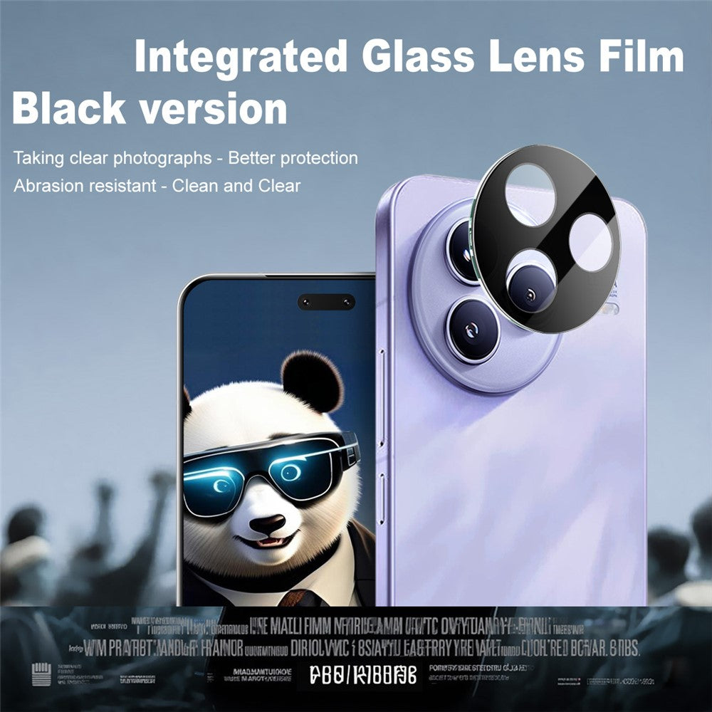 IMAK til Xiaomi Civi 5 Pro 5G, hærdet glaslinsefilm + akrylbeskyttelse (sort version)