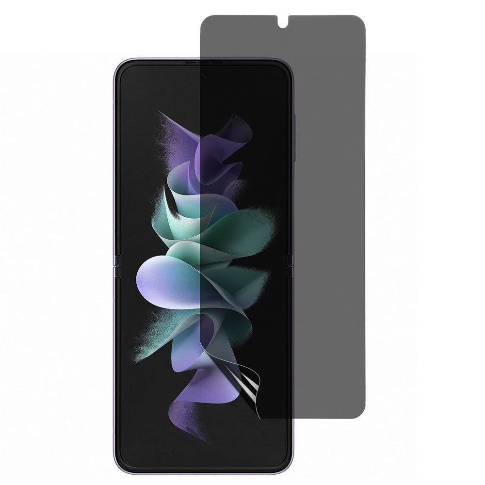 Til Samsung Galaxy Z Flip7 FE 5G / Z Flip6 5G / Flip5 5G / Flip4 5G / Flip3 5G 180° privatlivsskærmbeskyttelse, blød PET-antispionfilm