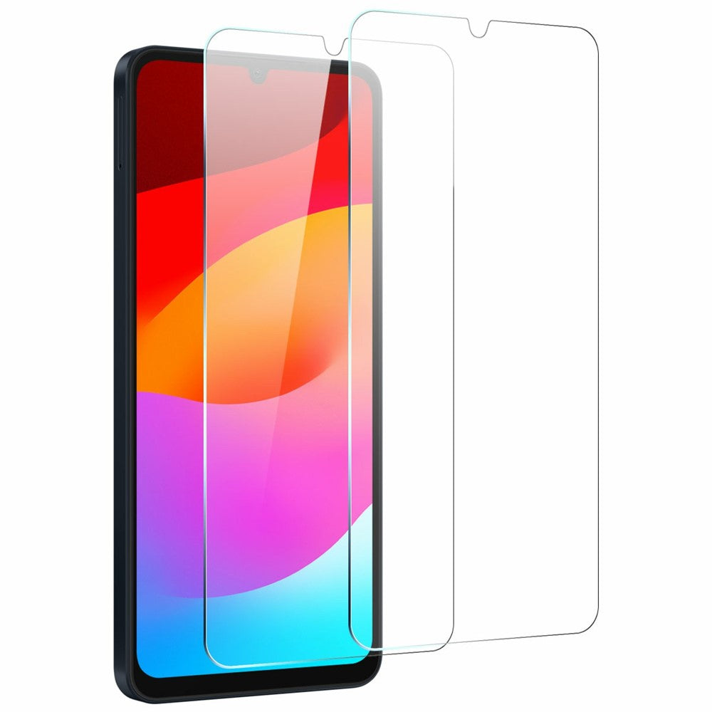NORTHJO 2Pcs A+ Clear Screen Protector for Samsung Galaxy A08 4G / A07 4G / A06 4G / A06 5G Shatterproof 0.3mm 2.5D Tempered Glass Film