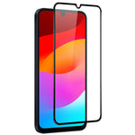 NORTHJO A+ skærmbeskyttelse til Samsung Galaxy A18 5G / A18 4G A17 5G / A17 4G / A26 5G / A16 5G / A16 4G, høj aluminium-siliciumfilm 0,3 mm, 2,5D sort kant med silketryk