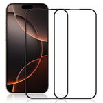 AMORUS 2Pcs For iPhone 17 Screen Protector Shatterproof Silk Printing Tempered Glass Film