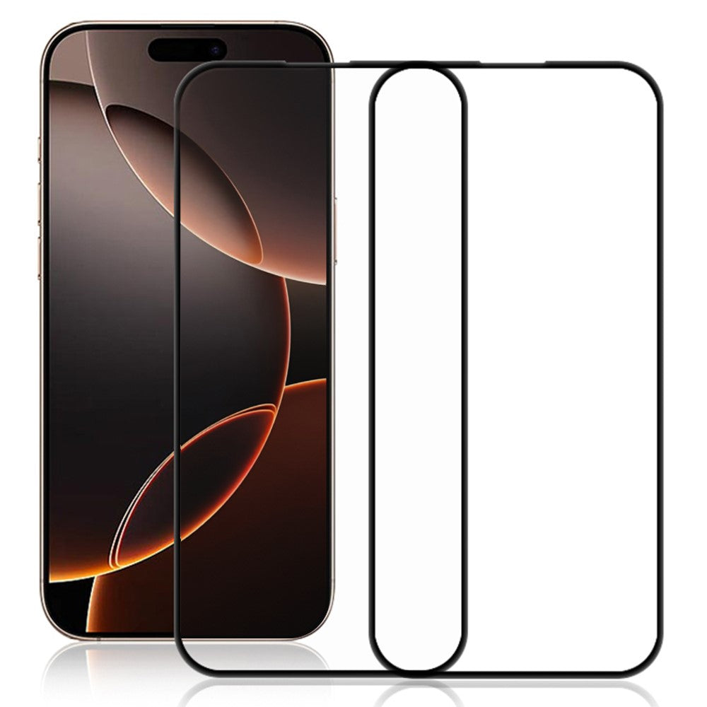 AMORUS 2Pcs For iPhone 17 Screen Protector Shatterproof Silk Printing Tempered Glass Film