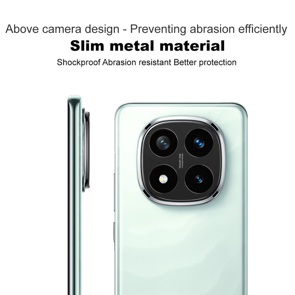 IMAK För Xiaomi Redmi Note 14 Pro+ 5G Metallkameralinsskydd Linsskyddande Skal