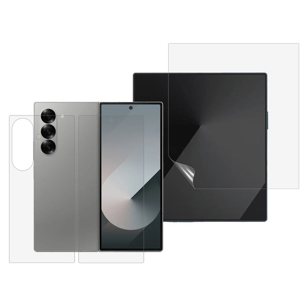 For Samsung Galaxy Z Fold7 5G Screen Protector Set, Front + Back Full Cover TPU+PET Hydrogel Film