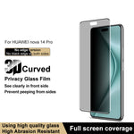 IMAK För Huawei Nova 14 Pro 5G Anti-Spy Härdat Glas Skärmskydd (Version Utan Edge)