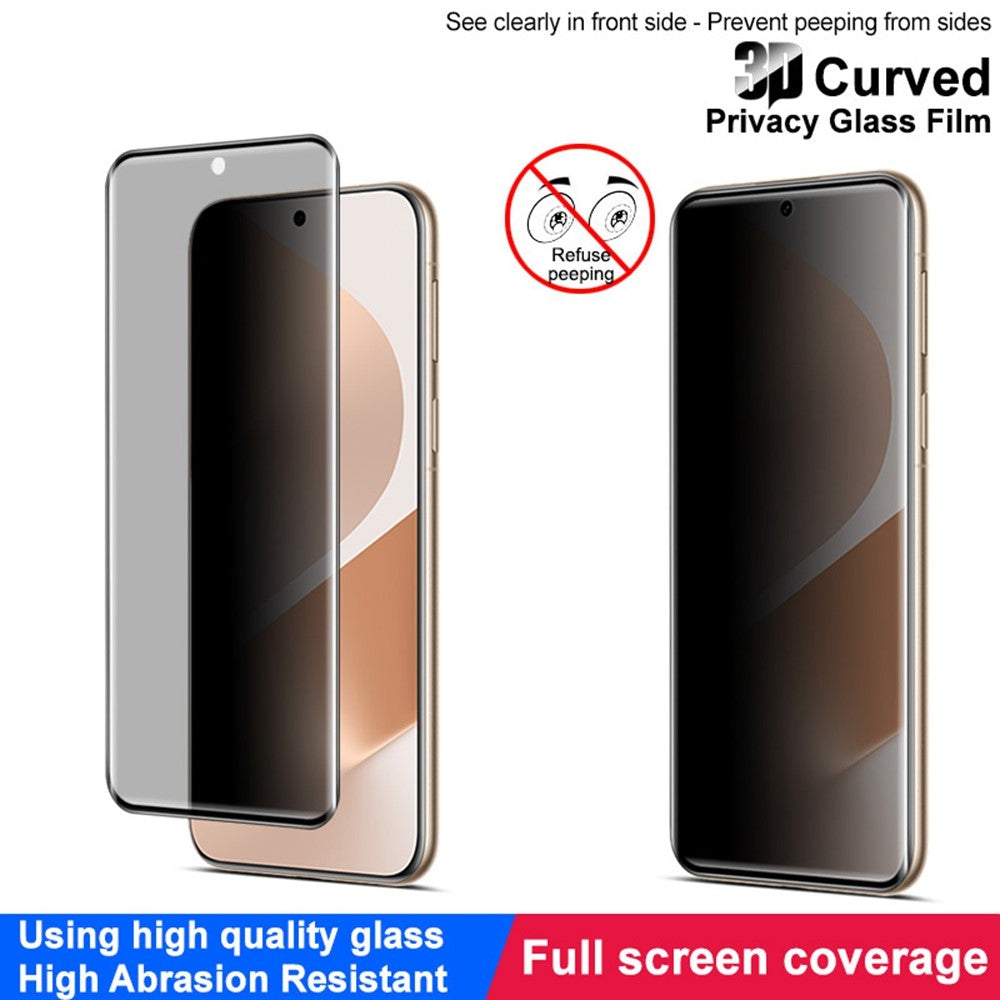 IMAK Anti-spion skärmskydd för Huawei Pura 80 Pro / Pura 80 Pro+ / Pura 80 Ultra, heltäckande härdat glasfilm