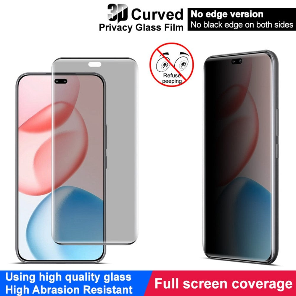 IMAK For Honor 400 Pro 5G (Global) Anti-spion hærdet glas skærmbeskytter (ingen kant-version)