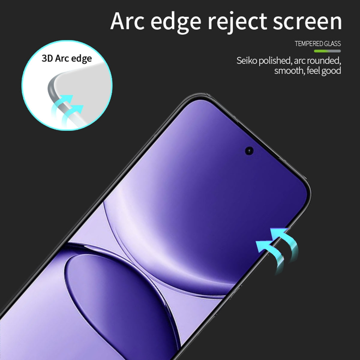 MOFI For Xiaomi Redmi Turbo 4 5G Screen Protector  9H 3D Curved Tempered Glass Film