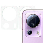 2Pcs  /  Set For Xiaomi 13 Lite / Civi 2 5G Camera Lens Protector Precise Cutout Tempered Glass 3D Arc Edge Ultra Clear Lens Film