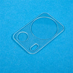 2Pcs  /  Set For Xiaomi 13 Lite / Civi 2 5G Camera Lens Protector Precise Cutout Tempered Glass 3D Arc Edge Ultra Clear Lens Film