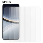 5 st för Xiaomi Poco F7 5G / Redmi Turbo 4 Pro 5G framskärmsskydd 0,3 mm 2,5D härdat glas klar film