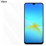 RURIHAI 10 stk. skærmbeskyttelse til Samsung Galaxy A18 5G / A18 4G / A17 5G / A17 4G / A26 5G / A16 5G / A16 4G, 0,26 mm 2,5D førsteklasses aluminium-siliciumglasfilm