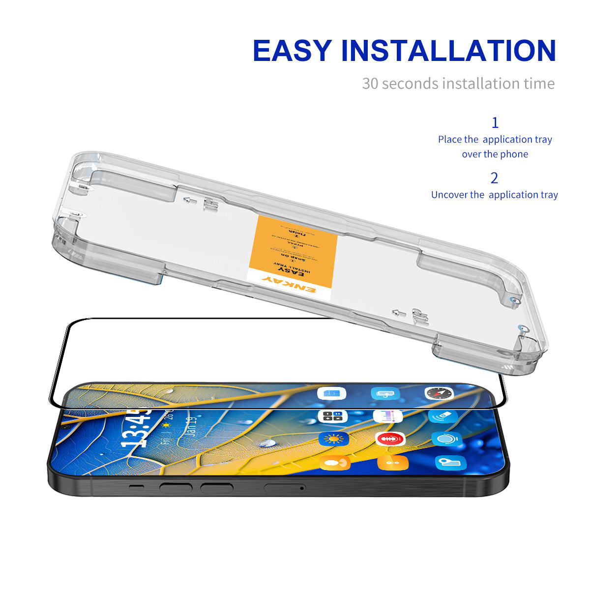 ENKAY HAT PRINCE For Huawei nova 14 5G HD Clear Film   Tempered Glass Screen Protector with Installation Tool
