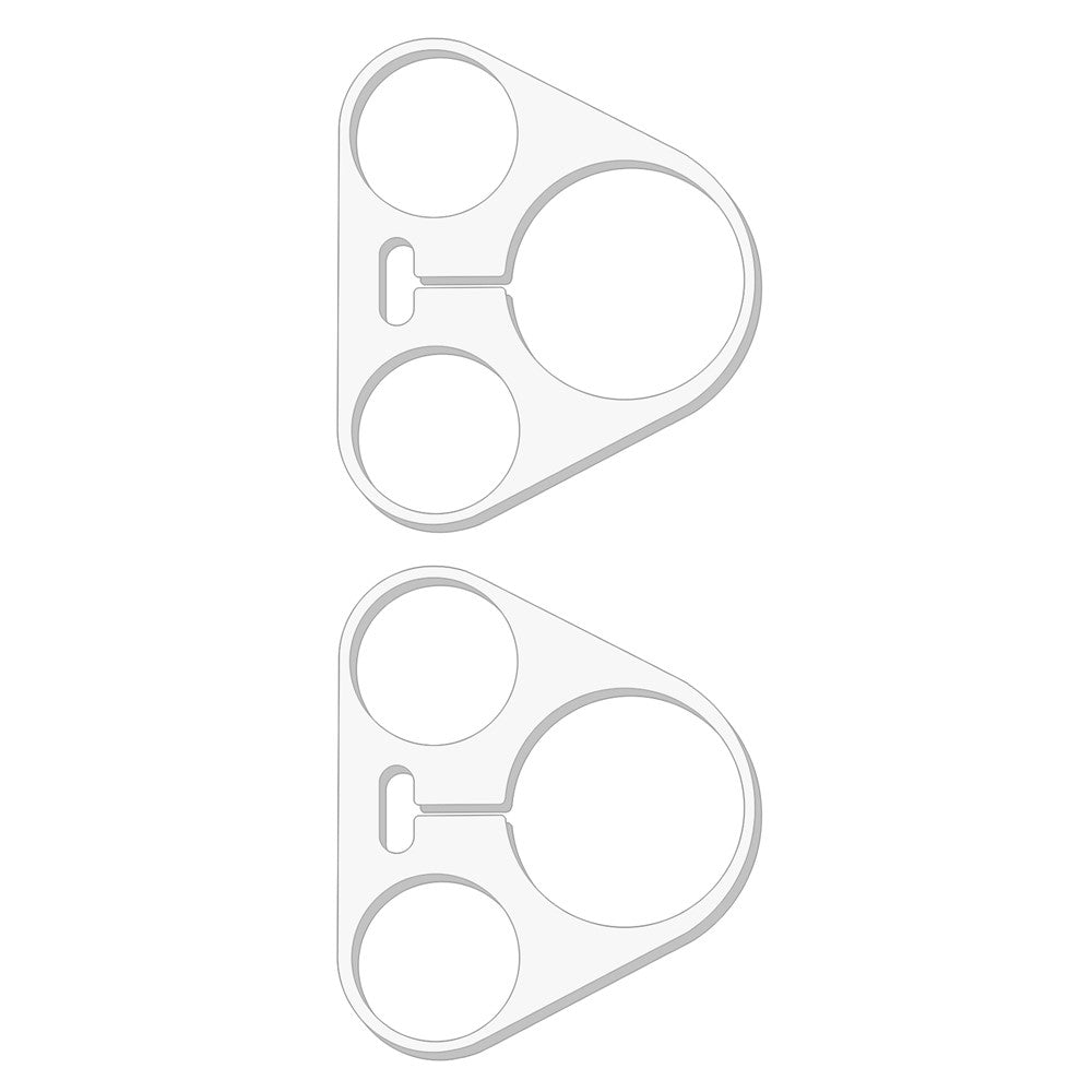 2Pcs For Huawei Pura 80 Ultra Camera Lens Protector 3D Arc Edge Anti-Scratch Tempered Glass Lens Film