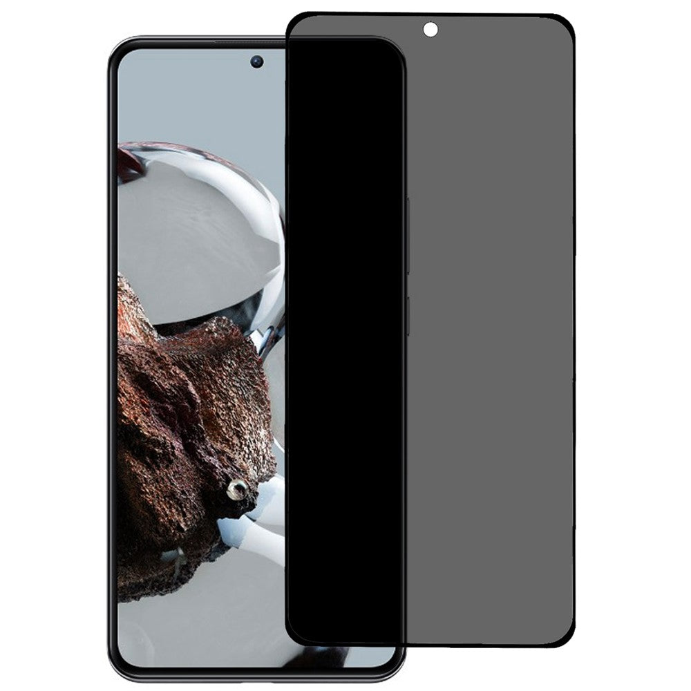 Xiaomi 12T 5G / 12T Pro 5G / Redmi K50 Ultra 5G Anti-spion Heltäckande Silk Print Skärmskydd Sidolim Explosionsskydd Härdat Glas Film