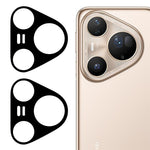 2Pcs For Huawei Pura 80 Pro / 80 Pro+ Camera Lens Protector 3D Arc Edge Anti-Scratch Tempered Glass Lens Film