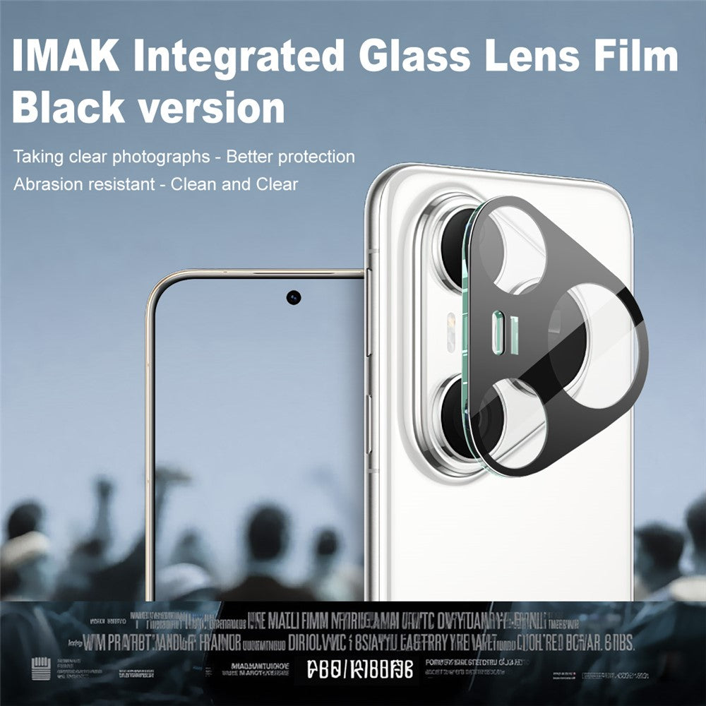 IMAK For Huawei Pura 80 Pro / Pura 80 Pro+ Camera Lens Protector Tempered Glass HD Clear Lens Film (Black Version)