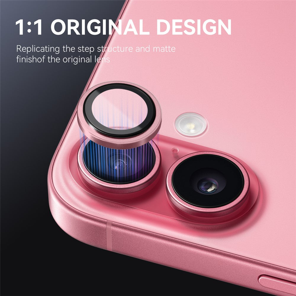 NORTHJO For iPhone 17 Camera Lens Protector Tempered Glass Lens Film Metal Ring Guard 1:1 Original Design