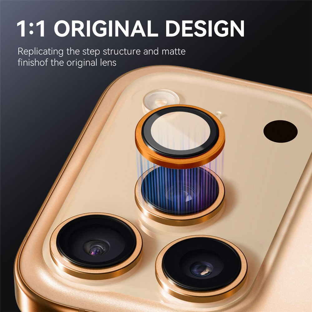 NORTHJO til iPhone 17 Pro Max / 17 Pro Kameralinsebeskytter Hærdet glas linsefilm Metalringbeskytter 1:1 Originalt design