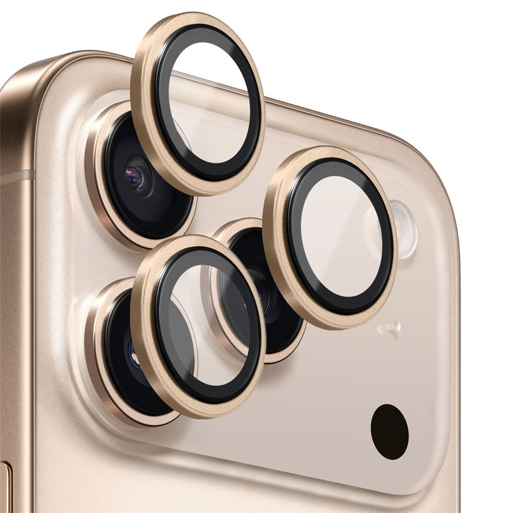 NORTHJO til iPhone 17 Pro Max / 17 Pro Kameralinsebeskytter Hærdet glas linsefilm Metalringbeskytter 1:1 Originalt design