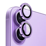 NORTHJO 1 sæt til iPhone 17 Hærdet glas kameralinsefilm CD Veins Metal Ring Linsebeskytter
