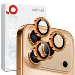 NORTHJO 1 sæt til iPhone 17 Pro Max / 17 Pro hærdet glas kameralinsefilm CD-årer metalring linsebeskyttelse