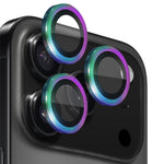 NORTHJO 1 sæt til iPhone 17 Pro Max / 17 Pro hærdet glas kameralinsefilm CD-årer metalring linsebeskyttelse