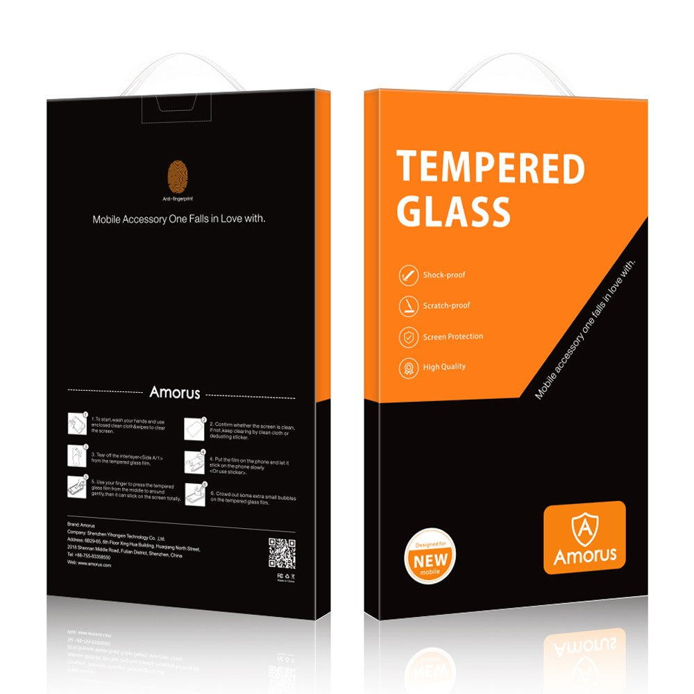 AMORUS til iPhone 18 Pro Max / 17 Pro Max Skærmbeskytter Anti-splint Hærdet Glas Film