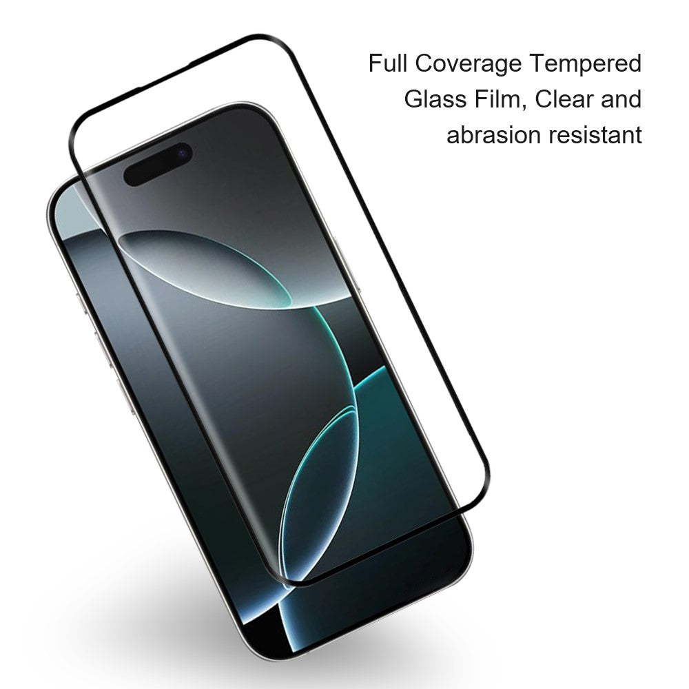 AMORUS for iPhone 17 Full Screen Protector Dispensing Glue 3D Curved Anti-Scratch Tempered Glass Film