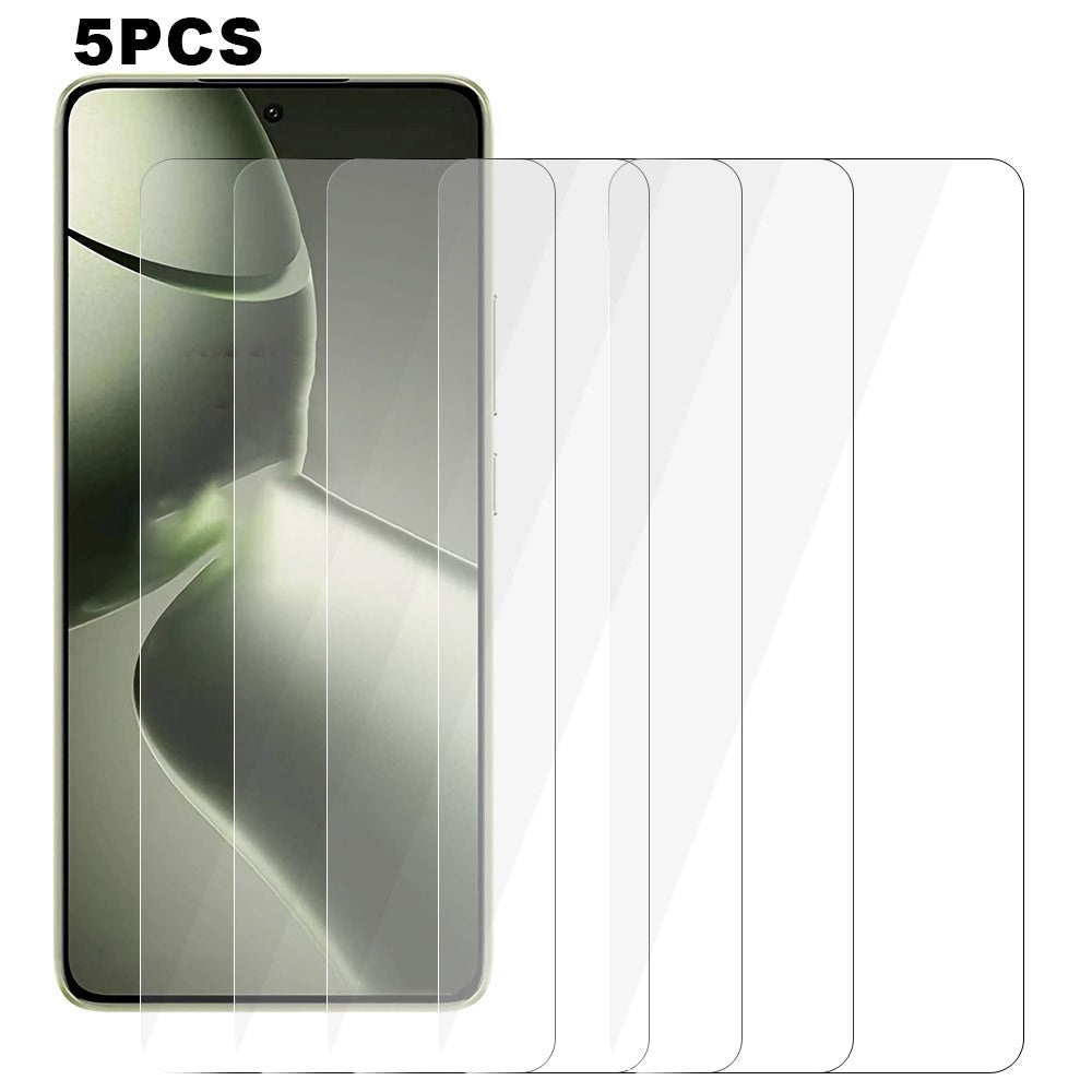 5Pcs For Xiaomi 15T Pro / 15T Front Screen Protector 0.3mm 2.5D Tempered Glass Clear Film