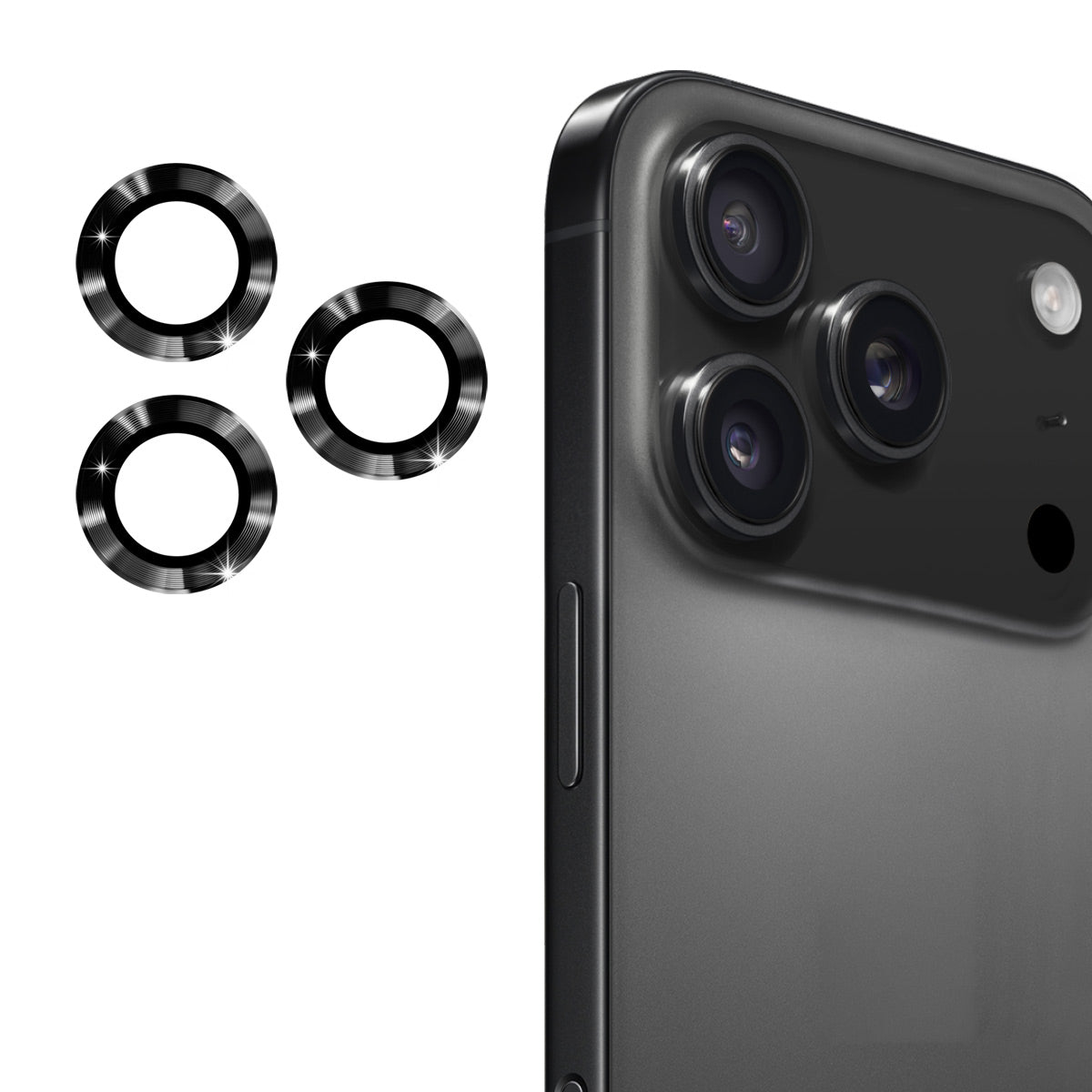 ENKAY HAT PRINCE For iPhone 17 Pro Max / iPhone 17 Pro Camera Lens Protector  Metal Ring Lens Film